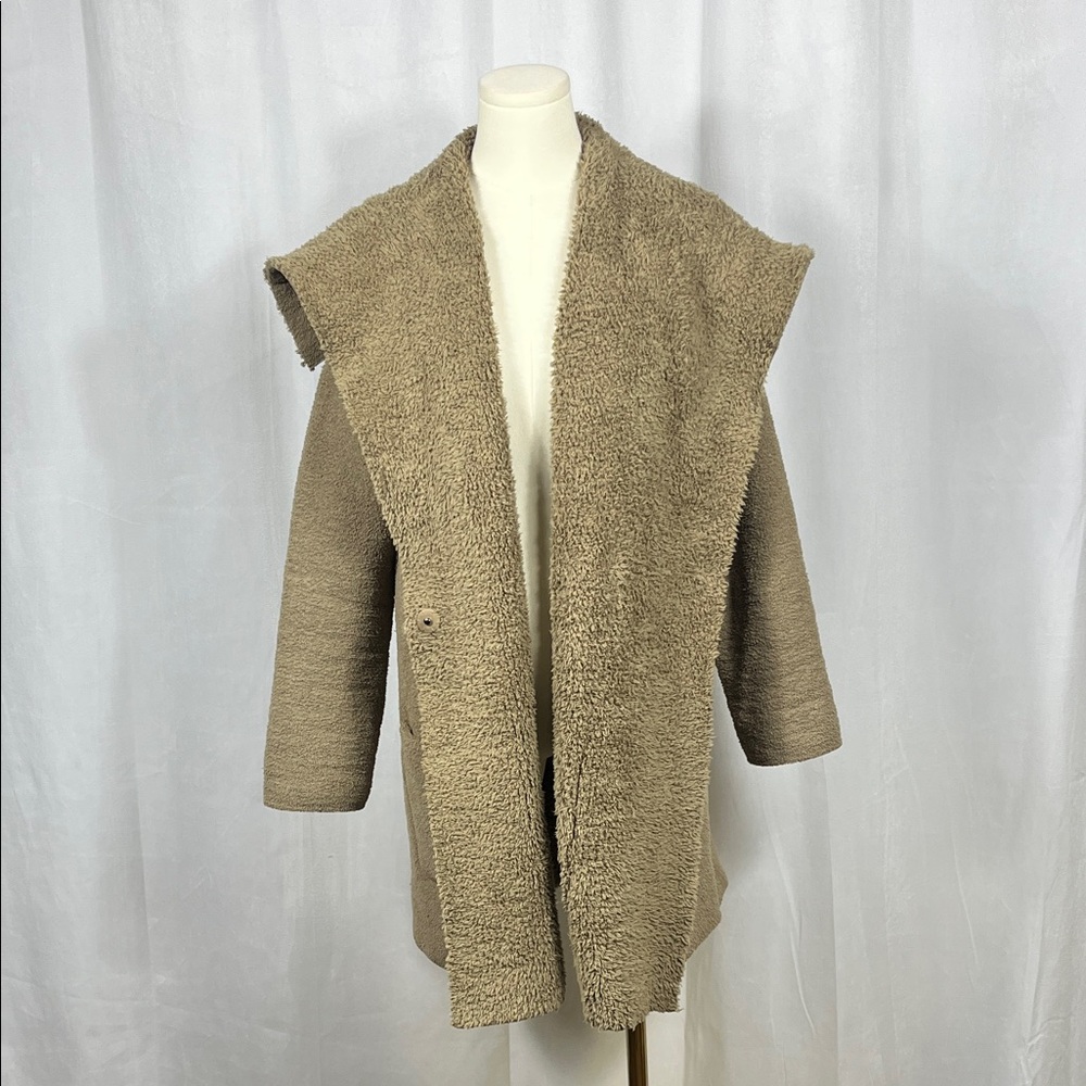 Barefoot Dreams - CozyChic Shearling Drape Car Coat.